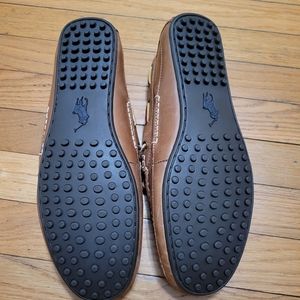 Men's Polo Ralph Lauren brown leather loafers size 11.5